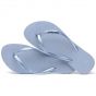 Havaianas slim logo metallic ashley blue