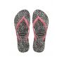 Havaianas slim leopard slipper black pink