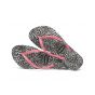 Havaianas slim leopard slipper black pink