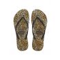 Havaianas slim leopard slipper black black