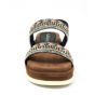 Lazamani Black Platform Sandals Beads