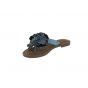 Lazamani Ladies Flower Slipper Denim