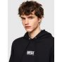 Diesel s-girk-hood-smalllogo sweater grijs 9xx