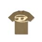 Diesel t-boxt bleach t-shirt groen