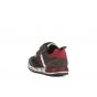 Geox J Alben Boy Nylon Suede Forest/DK Red