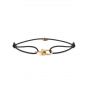 Pig & hen mia armband black | gold