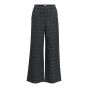 Object objlisa wide pant aop noos dark grey mel