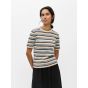 Object objester ss knit pullover sandshell blue