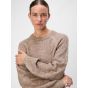 Object objflora re l/s knit pullover noos taupe