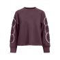 Object objdorina lo l/s sweat top mauve wine