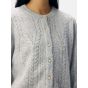 Object objflora ls knit button cardigan noos grey