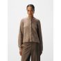 Object objflora ls knit button cardigan noos taupe