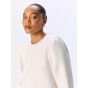 Object objandrea re l/s o-neck top noos white sand