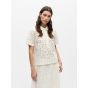 Object objbianca s/s lo polo top noos white sand