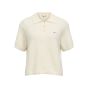 Object objdebbie s/s re knit polo birch melange