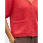 Object objsaggia v-neck knit cardigan poinsettia