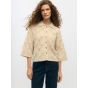 Object objkaisa flora 3/4 knit cardigan birch