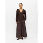 Object objlaila ls v-neck top noos seal brown