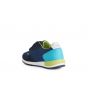 Geox B Alben Boy Mesh Suede Navy Lime