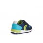 Geox B Alben Boy Mesh Suede Navy Lime