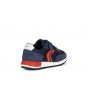 Geox B Alben Boy Mesh Suede Navy Red