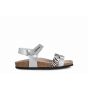 Geox J Adriel Girl Pea.SynGlTex Silver Black