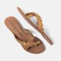 Lazamani Ladies Toe Slipper Leopard