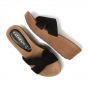 Lazamani BLack Mules H Wedge