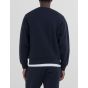 Replay sweatshirt red logo night blue m6922 23736p