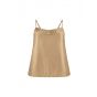 Aaiko maeven satin top warm beige