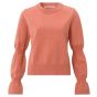 Yaya sweater with sleeve detail crabapple red