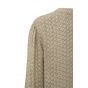 YAYA aop v-neck blouse rye green dessin