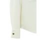 Yaya cargo blouse with epaulettes ivory white