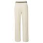Yaya wide leg pleath trouser elastic waist sand
