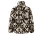 Yaya printed teddy jacket peyote beige dessin