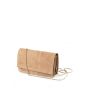 Yaya suede mini bag with chain sand
