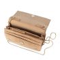 Yaya suede mini bag with chain sand
