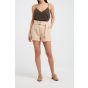 YAYA high waist cargo short with belt frappe