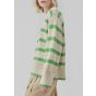 Modström corbin stripe o-neck trui green summer