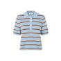 Modstrom malvamd s/s stripe polo cashmere nuth