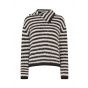 Modstrom packermd rollneck black beige stripe