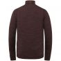 Cast iron roll neck slim fit cotton bitter choco