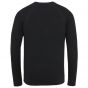 Cast Iron r-neck sweater cotton structure black
