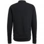 Cast Iron l/s polo cotton modal knitted jet black