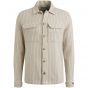 Cast iron l/s shirt mesh stripe silver birch