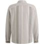 Cast Iron LONG SLEEVE SHIRT Twill Slub Strip White