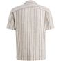 Cast Iron Short Sleeve Shirt Slub Twill stri Alumi