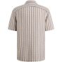 Cast Iron Short Sleeve Shirt Stripe new mesh Silve