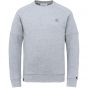 Cast Iron r-neck sweat cotton blend mid grey melee