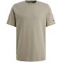 Cast Iron Short sleeve r-neck regular fit in Dried